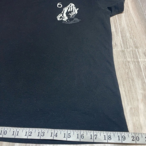 SLC Los Angeles Black Short Sleeve T-Shirt Women’s Large Praying Hands - Picture 6 of 9